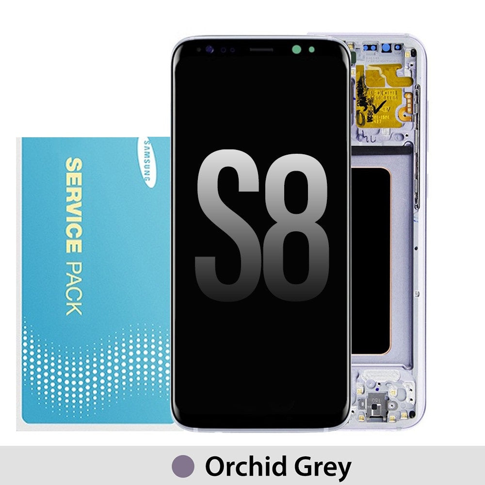 Samsung Galaxy S8 G950F OLED Screen Replacement Digitizer GH97-20457C (Gold)-Orchid Grey Samsung Galaxy S8 G950F OLED Screen Replacement Digitizer GH97-20457C (Gold)-Orchid Grey
